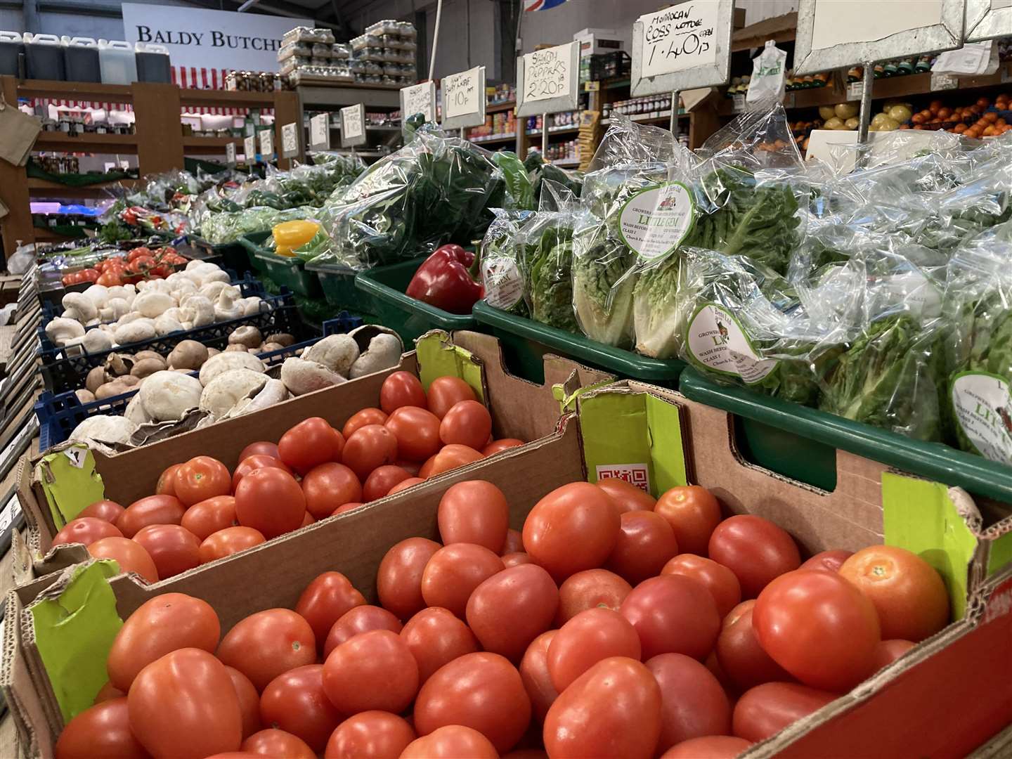No tomato shortage at Brambledown Farm Shop
