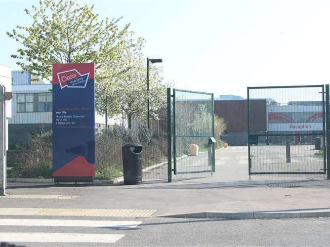 The Sheerness campus of Oasis Academy, which is on the Isle of Sheppey