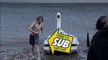 A scene from the new Subway ad, which was filmed on Sheppey