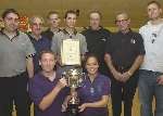 WINNERS: The victorious Whitstable team show off the Kent Messenger Trophy. Picture: CHRIS DAVEY