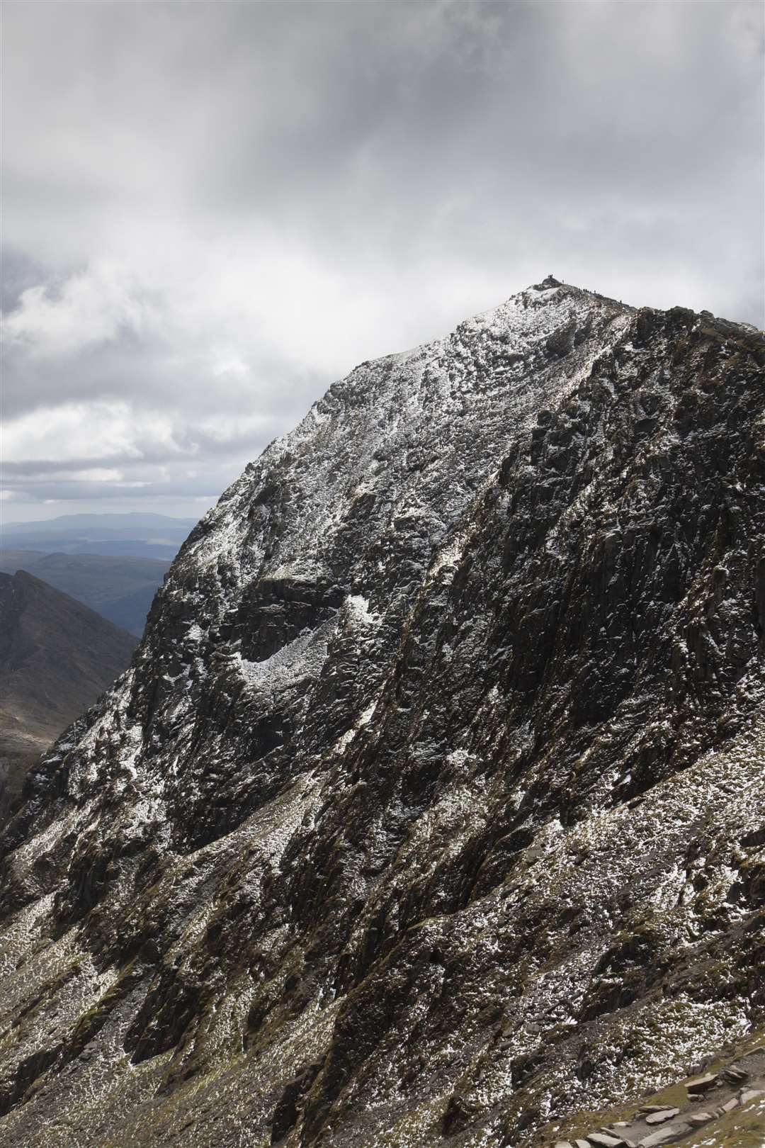 The summit of Mount Snowdon.