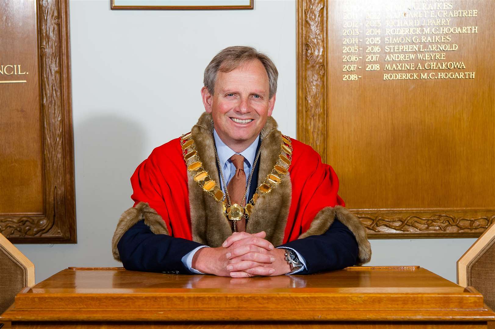 The new Mayor for Sevenoaks Cllr Nicholas Busvine OBE