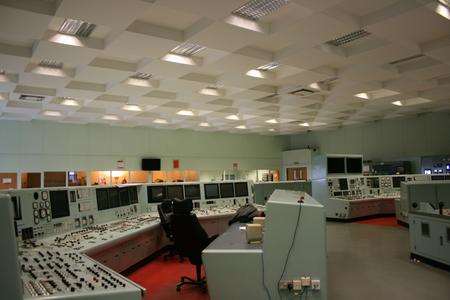 The empty control room at Kingsnorth power station, Hoo.