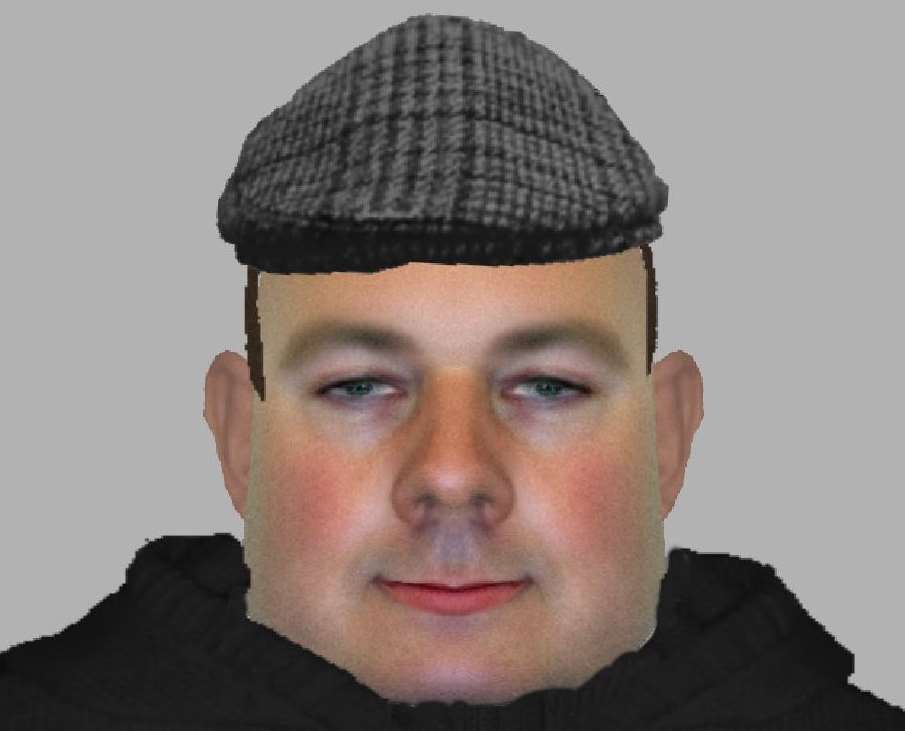 Image of a man police are looking for after Lydd distraction burglary.