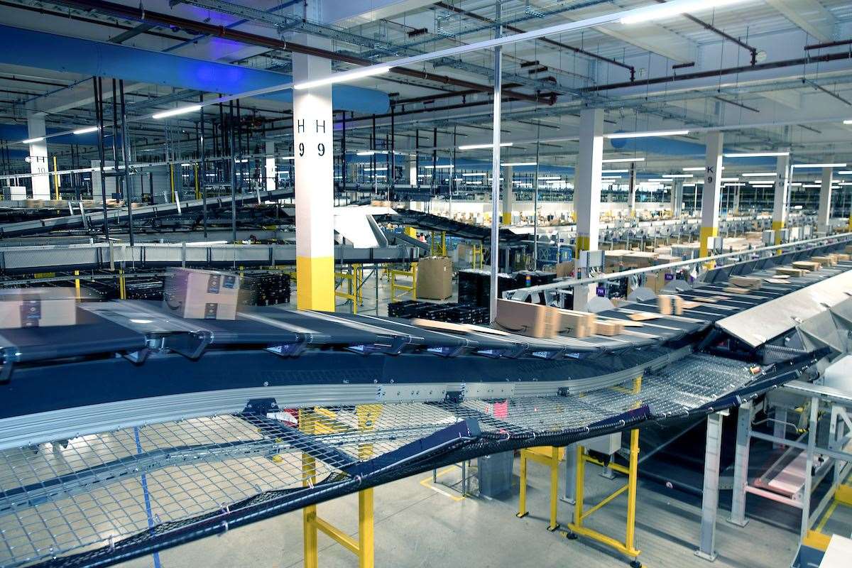Inside Dartford's new Amazon warehouse. Photo: Amazon