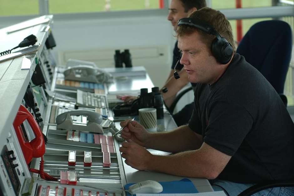 Air traffic control staff at Manston airport. Picture: Simon Burchett