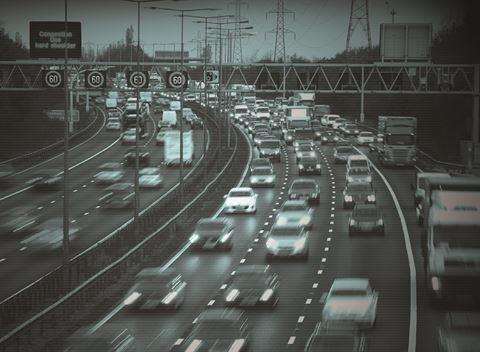 Traffic at Dartford Crossing. Stock picture (3436349)