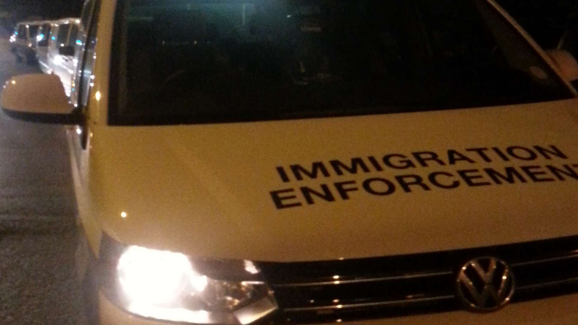 Immigration officers arrested five men