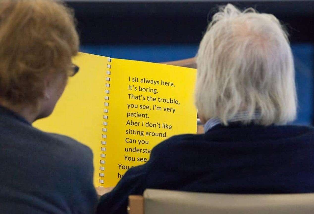 The charity uses literature to communicate with people living with dementia (36839763)