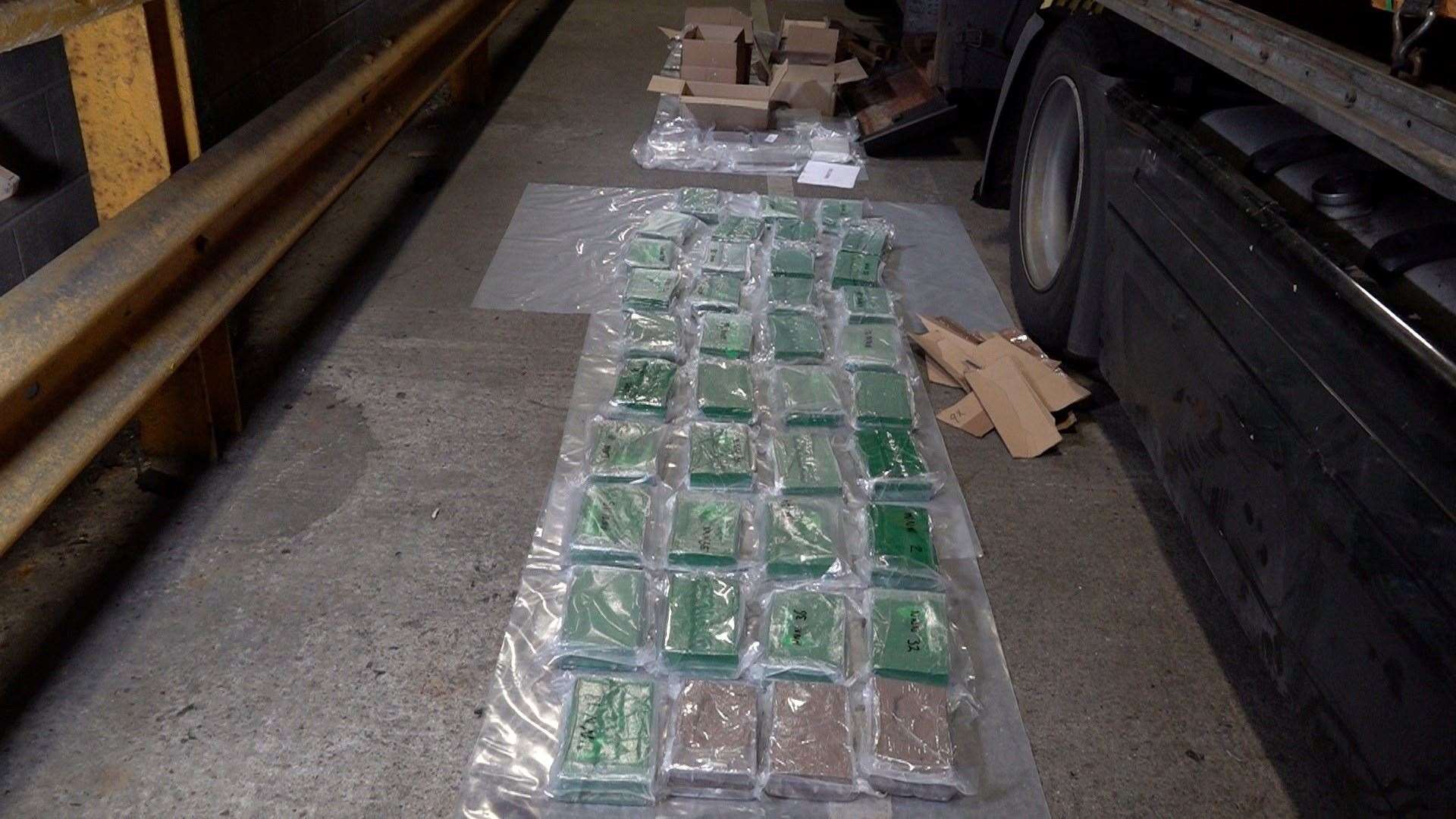 The haul found at Dover. Picture: Border Force