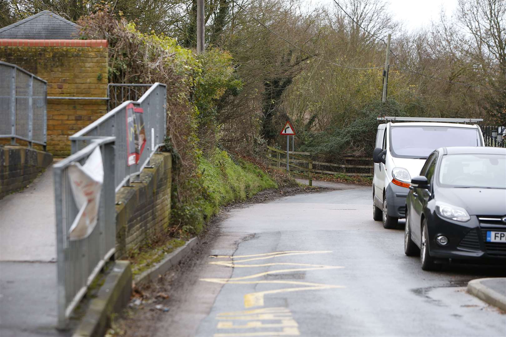 A new drop-off zone designed to stop parents keeping their cars idling was introduced outside Newington Church of England Primary School in 2019. Picture: Andy Jones