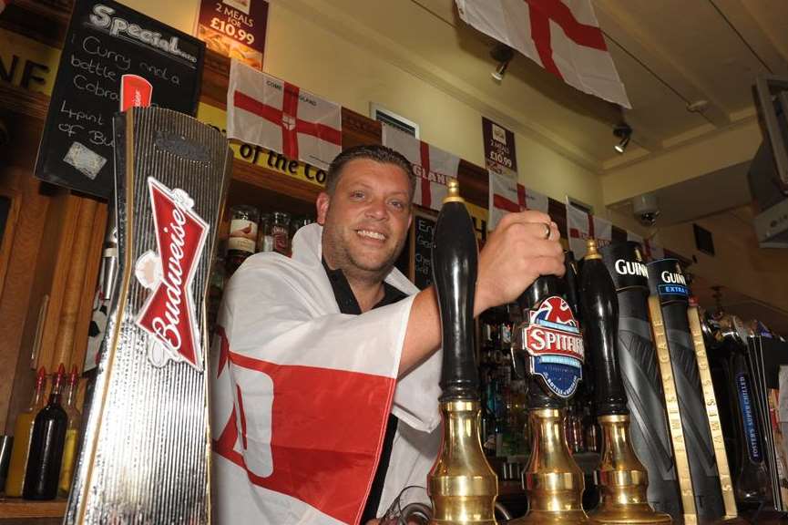 Stephen McNoughton, landlord at The Cricketers in Gillingham