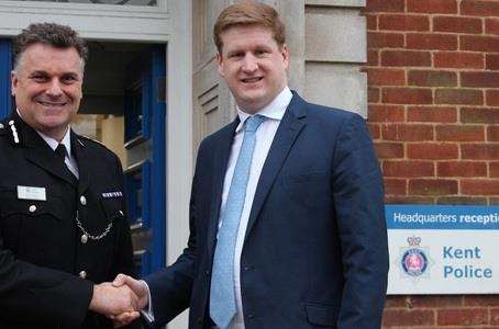 Chief constable Alan Pughsley police and crime commissioner Matthew Scott (5977654)