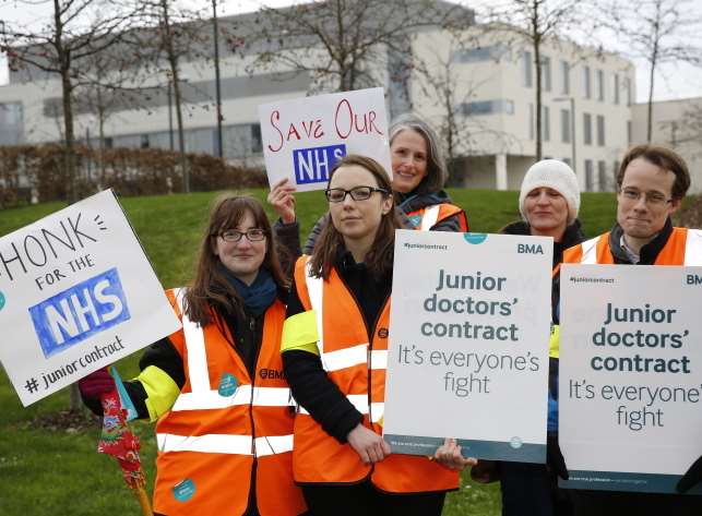 Junior doctors previously walked out at Tunbridge Wells Hospital in Pembury