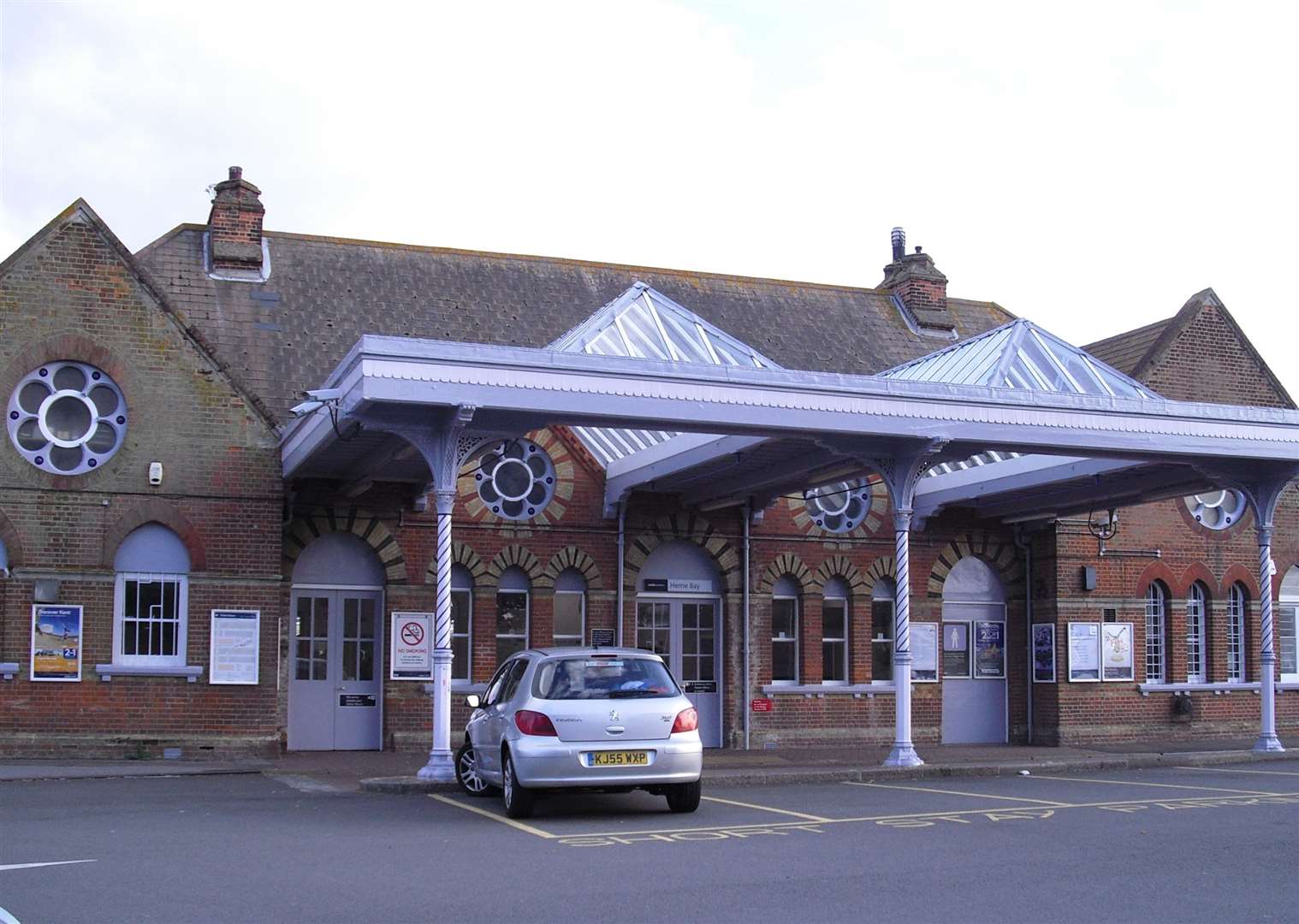 The incident happened at Herne Bay railway station on Saturday night