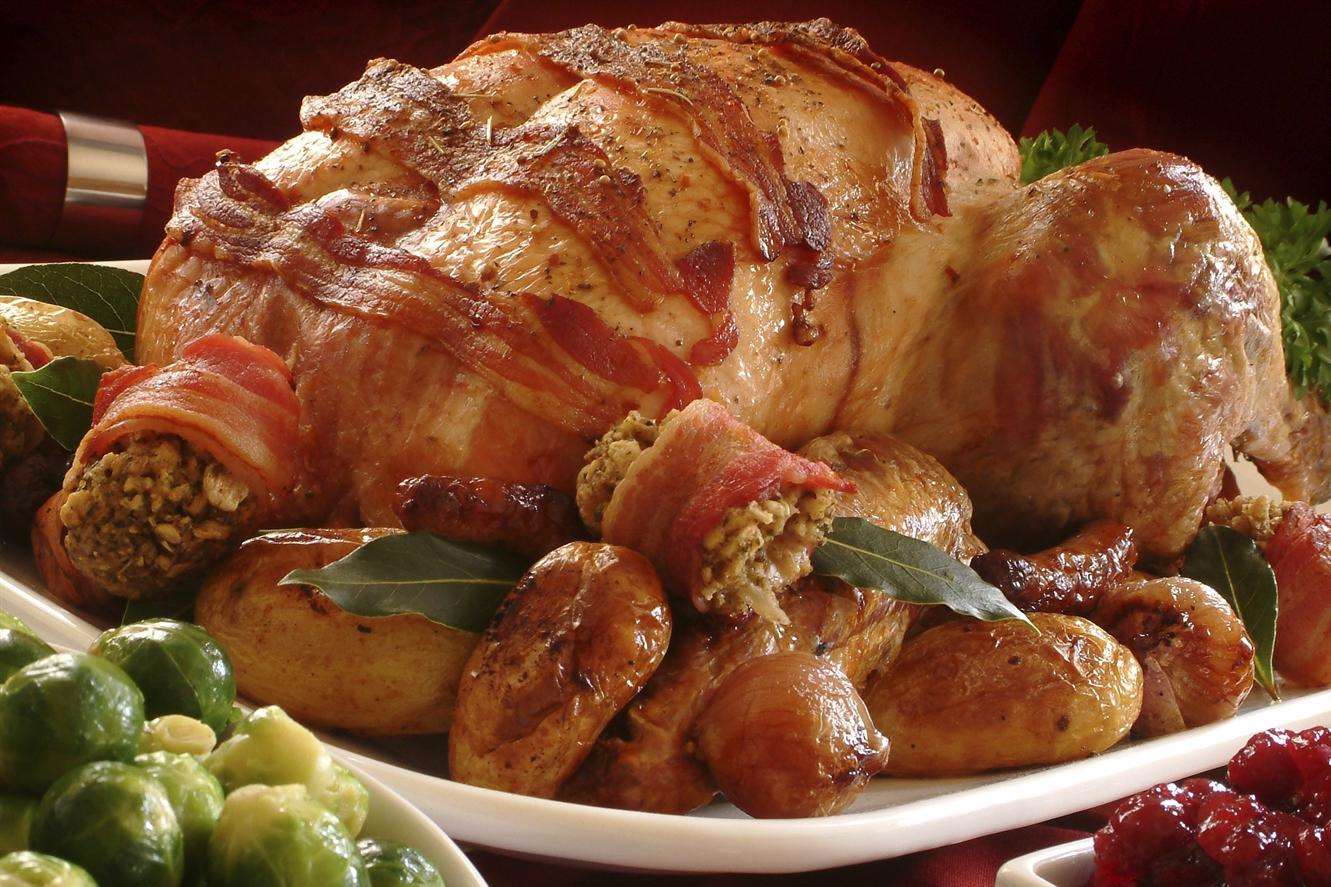 Use bacon to keep the turkey moist