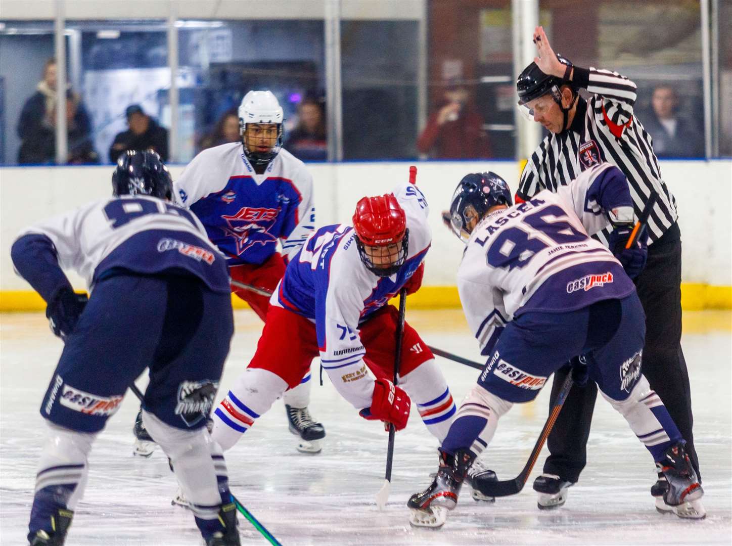 Invicta Dynamos took on Slough Jets with a reduced capacity at Planet Ice. Picture: David Trevallion