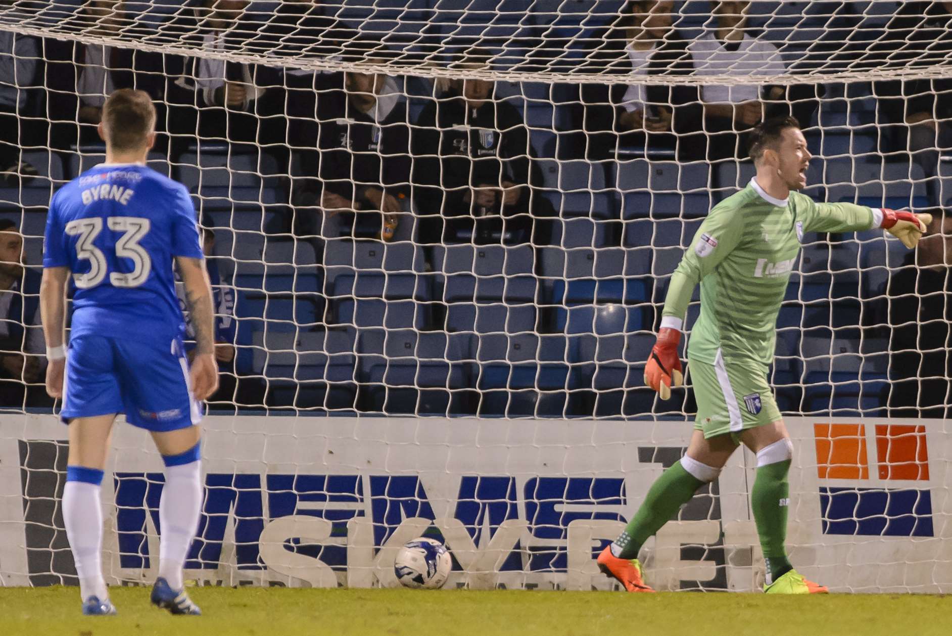 Frustration for keeper Stuart Nelson, who was beaten four times Picture: Andy Payton
