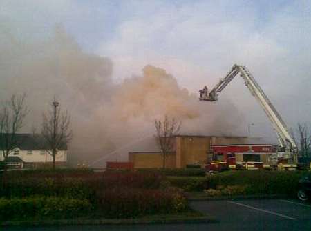 Fire at KFC in Broadstairs. Picture courtesy Lesley Green