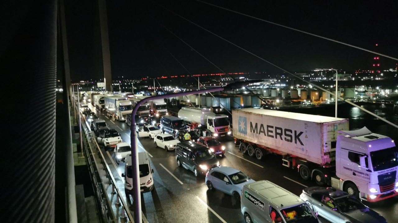 The prostest brought traffic to a standstill. Picture: Just Stop Oil