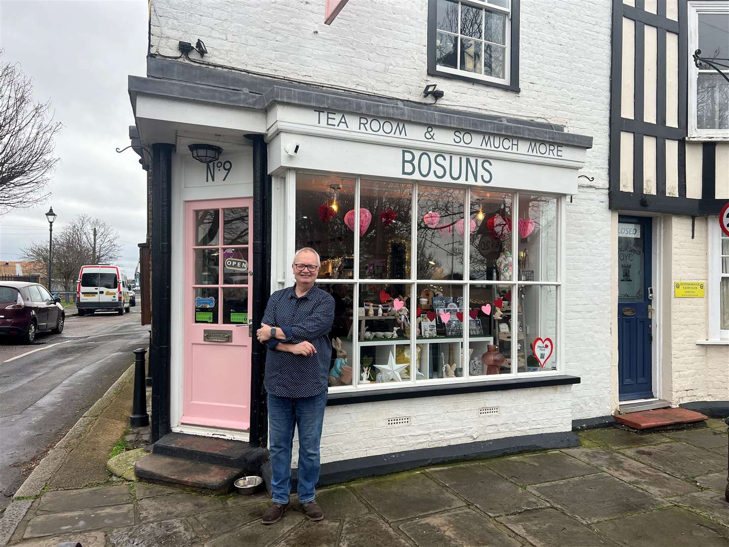Simon Fowle, outside his business, Bosuns, in Queenborough. Picture: Megan Carr