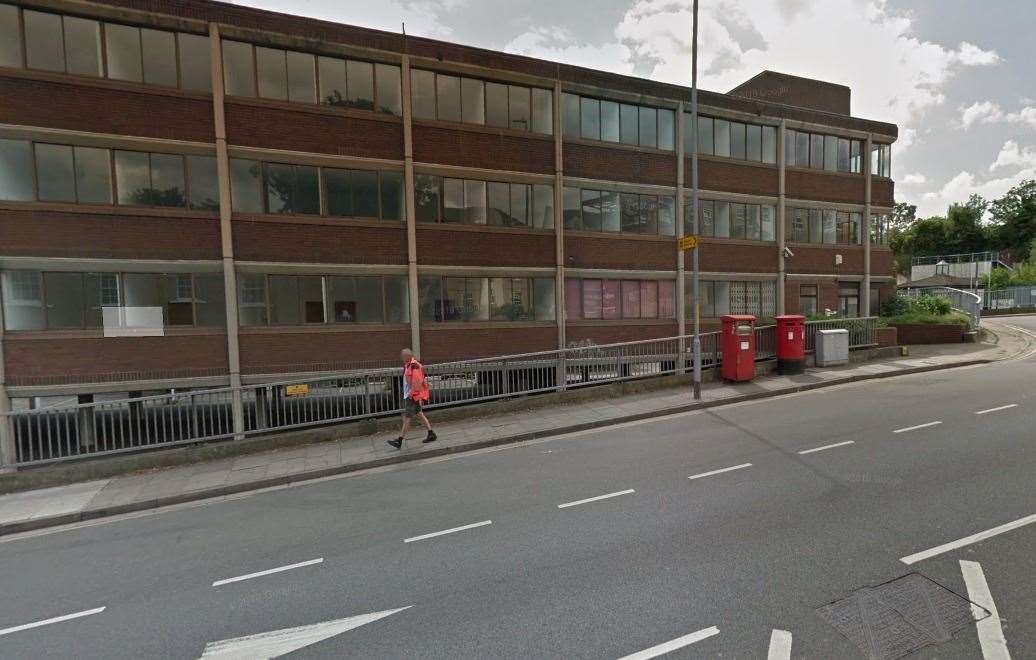 The postal office in Dartford where workers gathered to post their ballots for strike action. Picture: Google Earth
