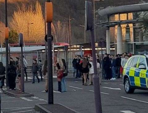 Police were called to reports of a large fight at Bluewater