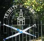 The entrance to Trinity Park