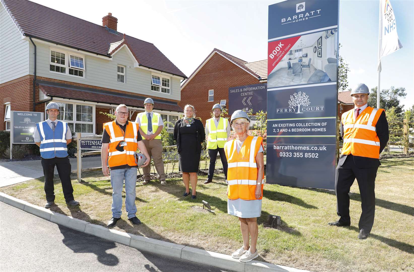 Town councillors had a tour of the Perry Court development last week
