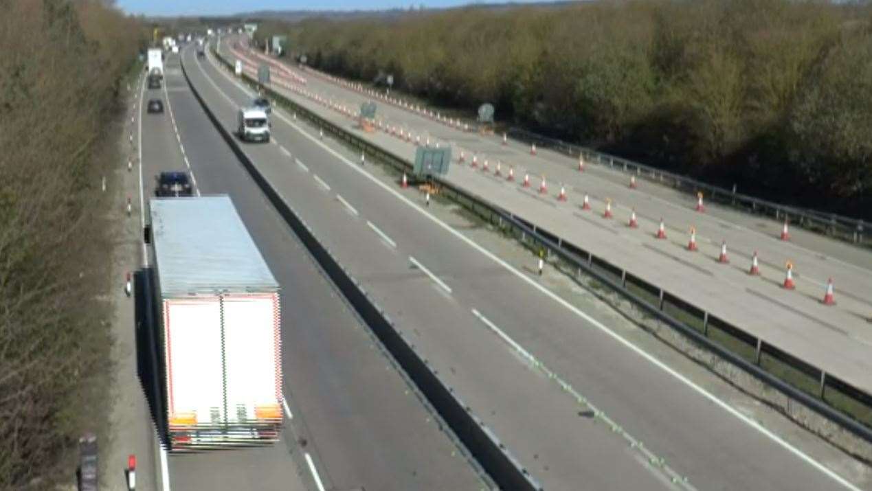 The contraflow system, dubbed Operation Brock, has been put in place on the M20