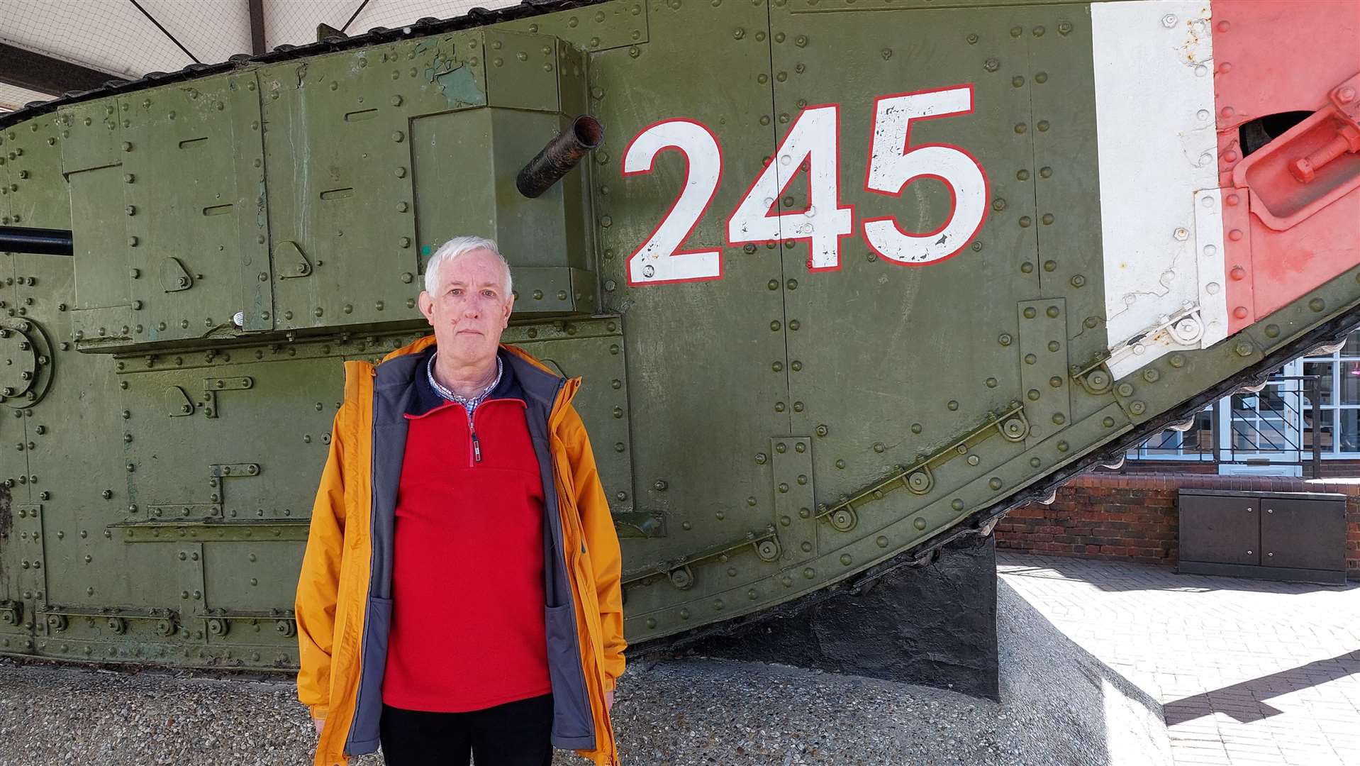 John Harris is calling for the tank war memorial to be restored