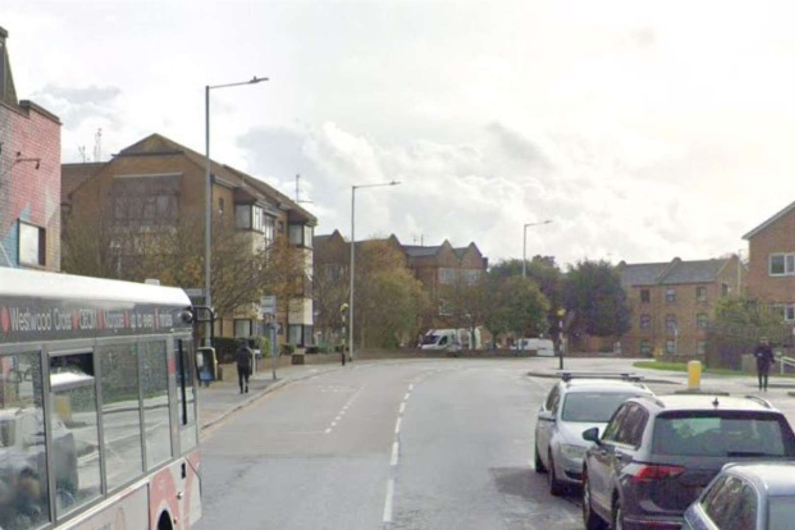 The incident took place at a bus stop in Churchfield Place, Margate, near St John's Road. Picture: Google Street View