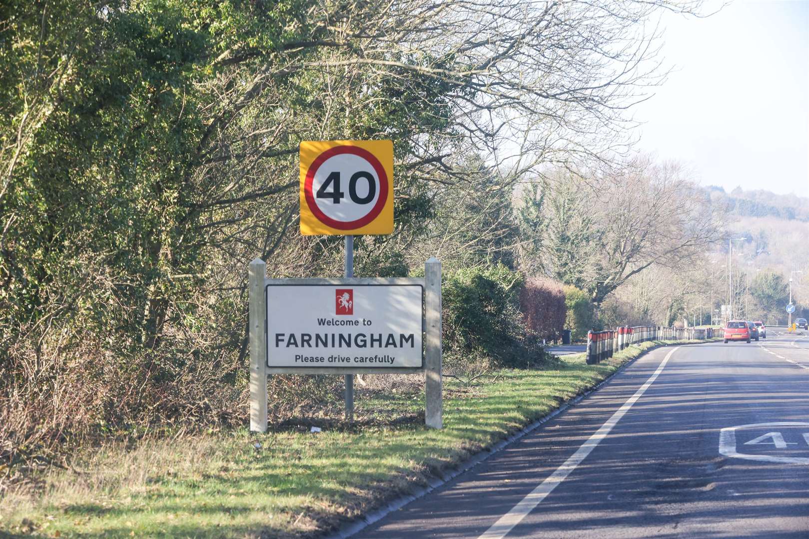 The fatal crash happened at Farningham. Picture: UKNiP