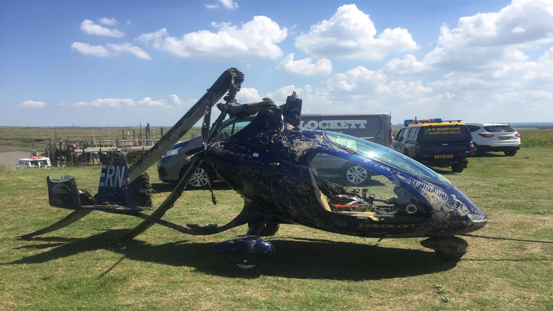 The ultralight helicopter crashed at Stoke Creek.