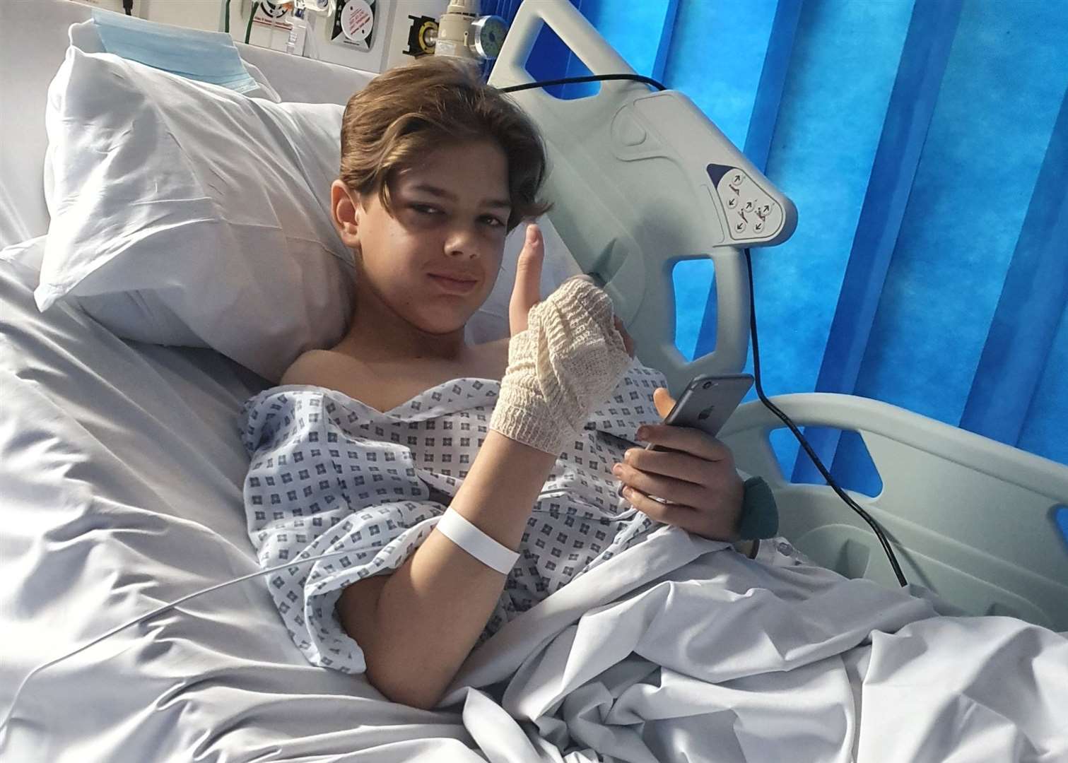 Harvey Georgiades, 13, in hospital after being hit by a car at Thistle Hill, Minster