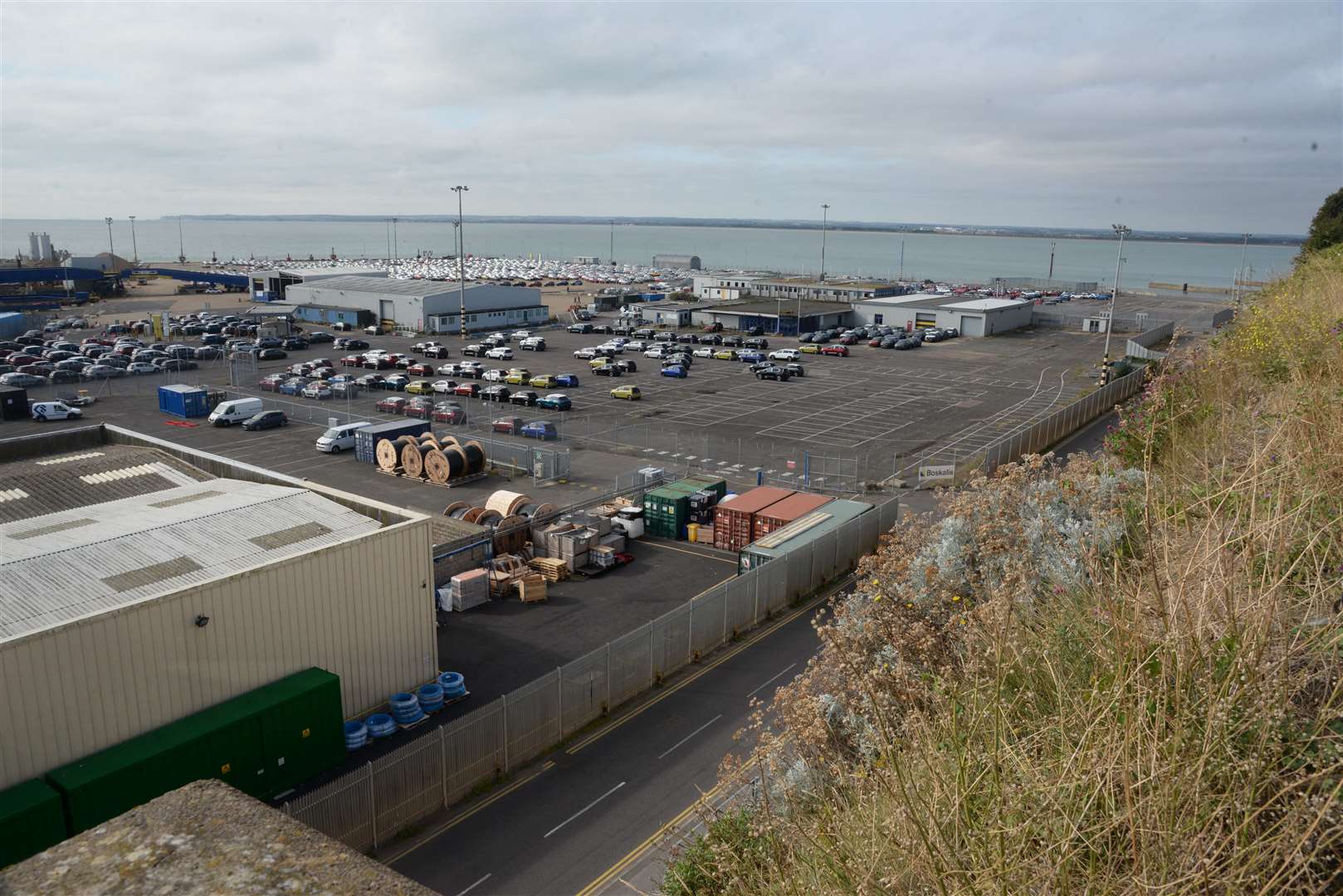 Land at the Port of Ramsgate could be used as a temporary tolerated site. Picture: Chris Davey. (16546720)