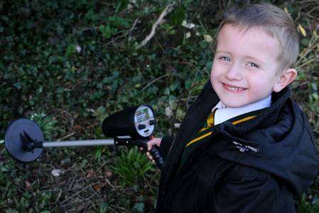 Little Oliver Hudd discovered a First World War bomb in his grandmother's garden in Dartford