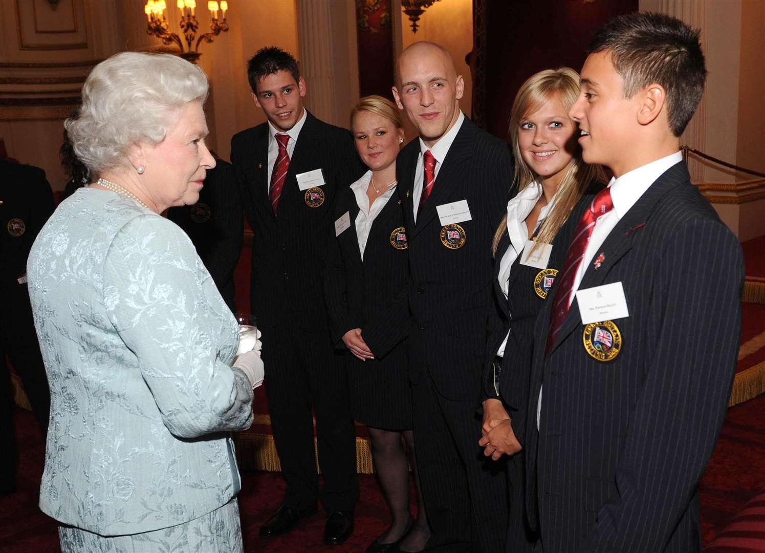 Tom Daley met the late Queen on a previous visit to Buckingham Palace (Stefan Rousseau/PA)