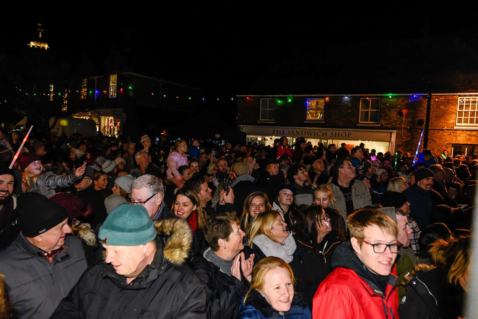 The lights switch on in Sandwich will been relocated this year from the Guildhall Forecourt (pictured) to Market Street Picture: Alan Langley
