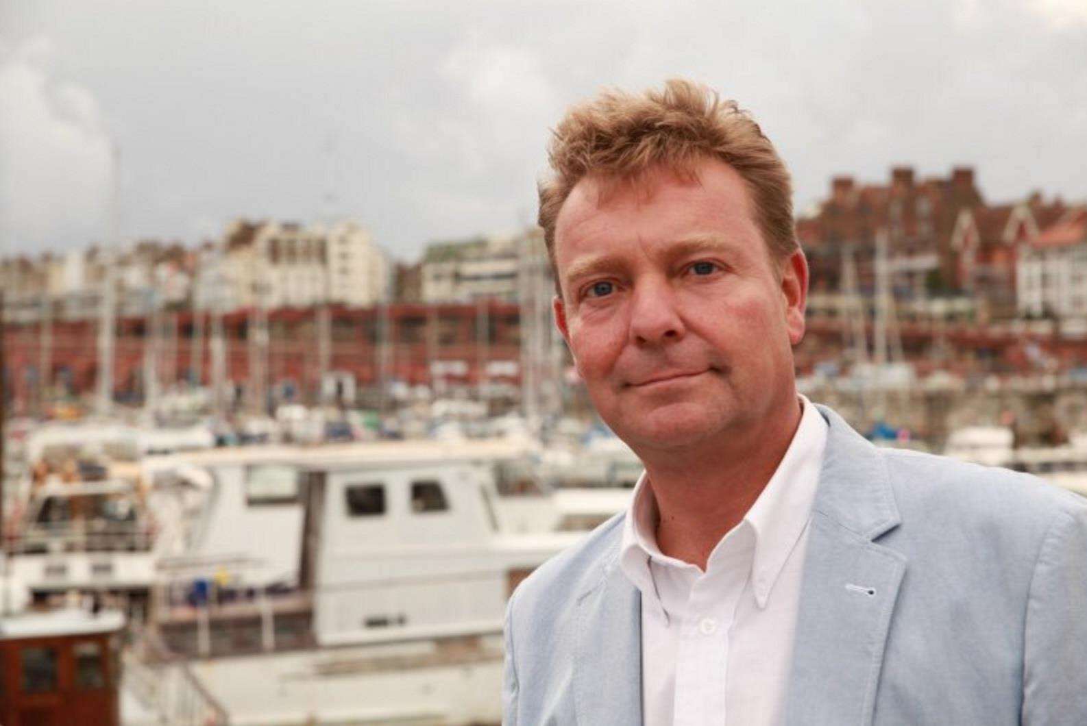 Craig Mackinlay MP at Ramsgate harbour