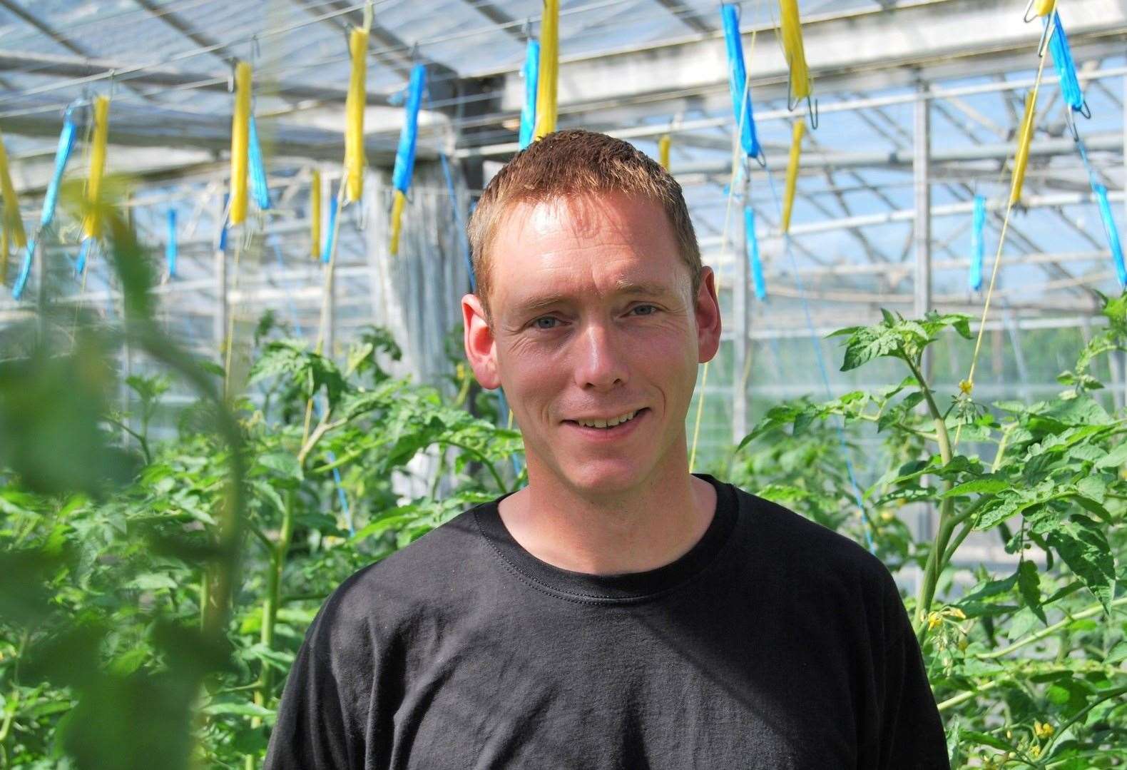 Students at Hadlow College learn about modern growing methods