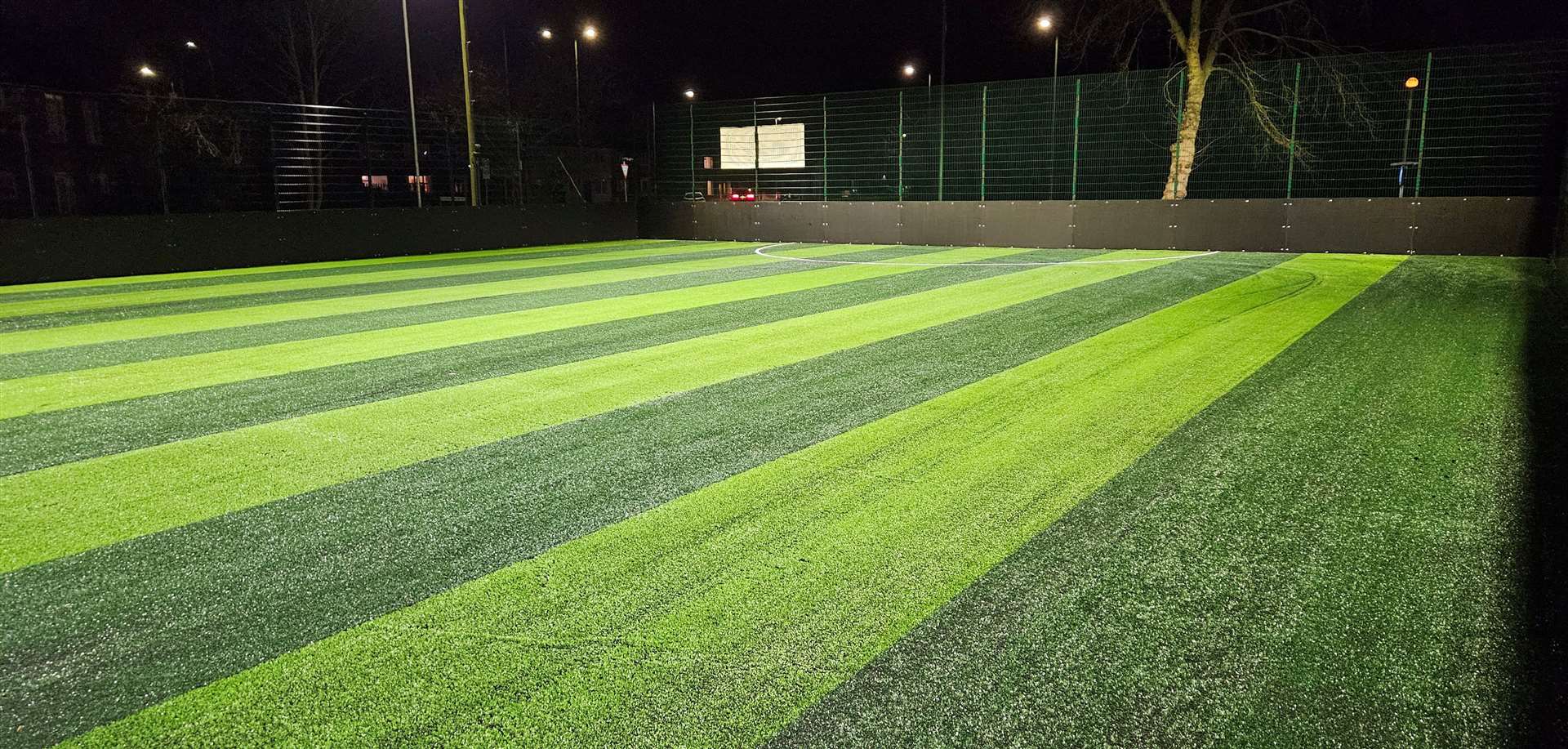 3G football pitch at the newly refurbished Europa Weightlifting Gym in Temple Hill, Dartford. Photo credit: Andrew Callard