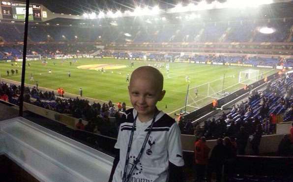 Stacey Mowle at a Tottenham match at White Hart Lane stadium