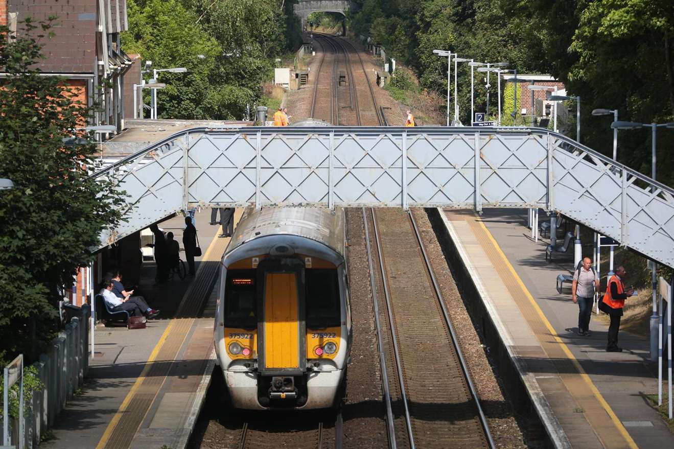 The incident happened at West Malling station. Picture: Martin Apps