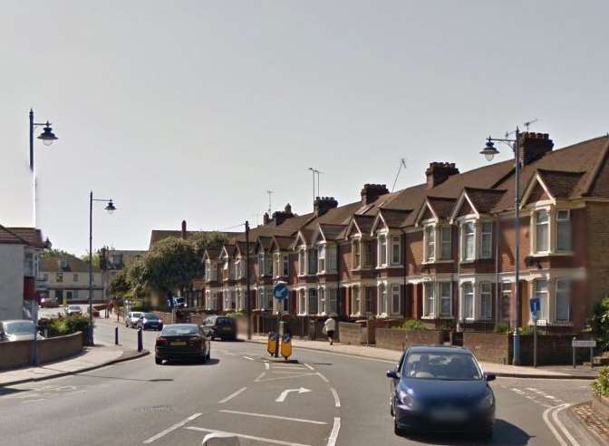 The man was hit by a car near Tramways in Luton Road. Picture: Google.