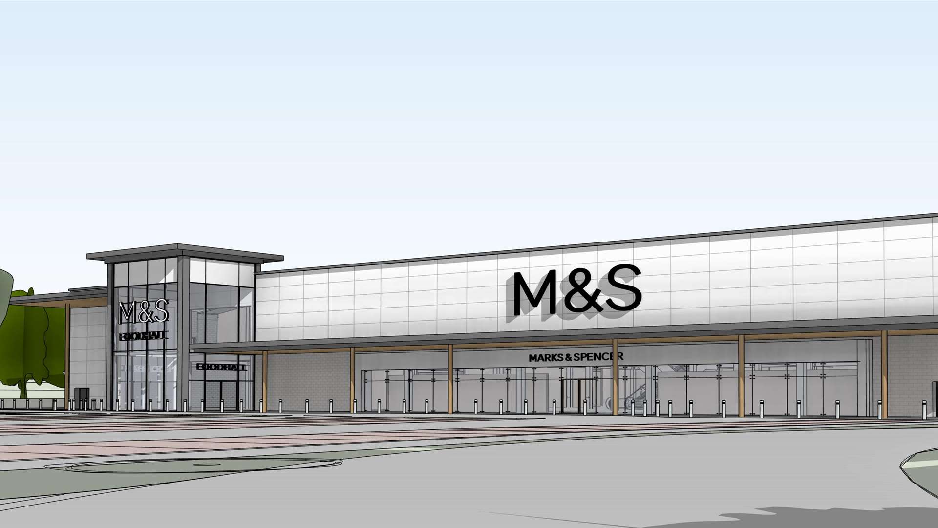 Developers say the proposed store will have a striking design.