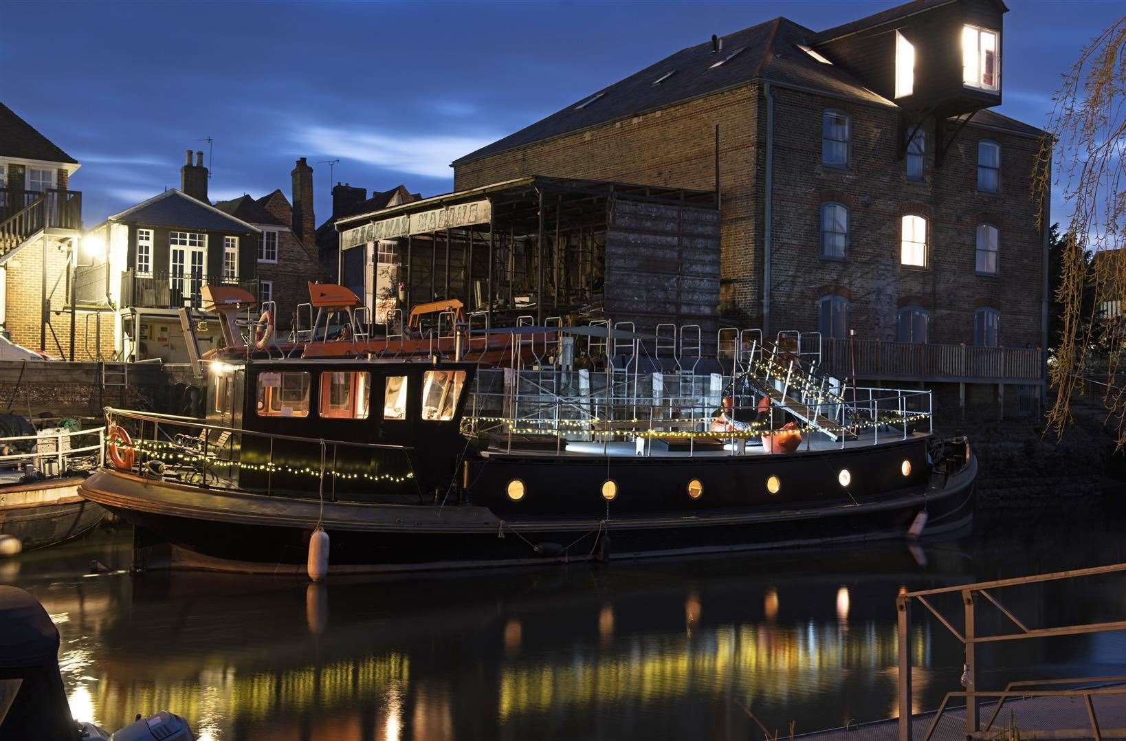 Do you want to sail away? This houseboat could be yours Picture: Miles & Barr