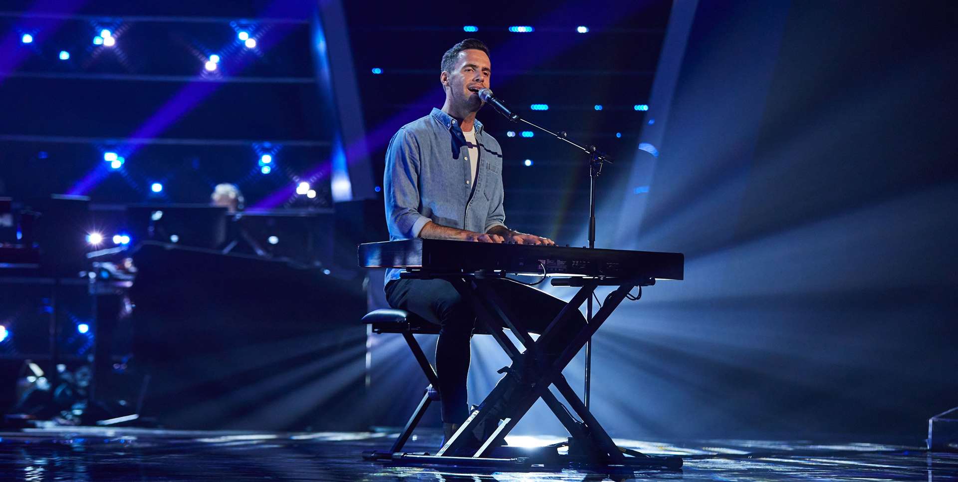 Andrew in his blind audition. Picture: ITV's The Voice UK