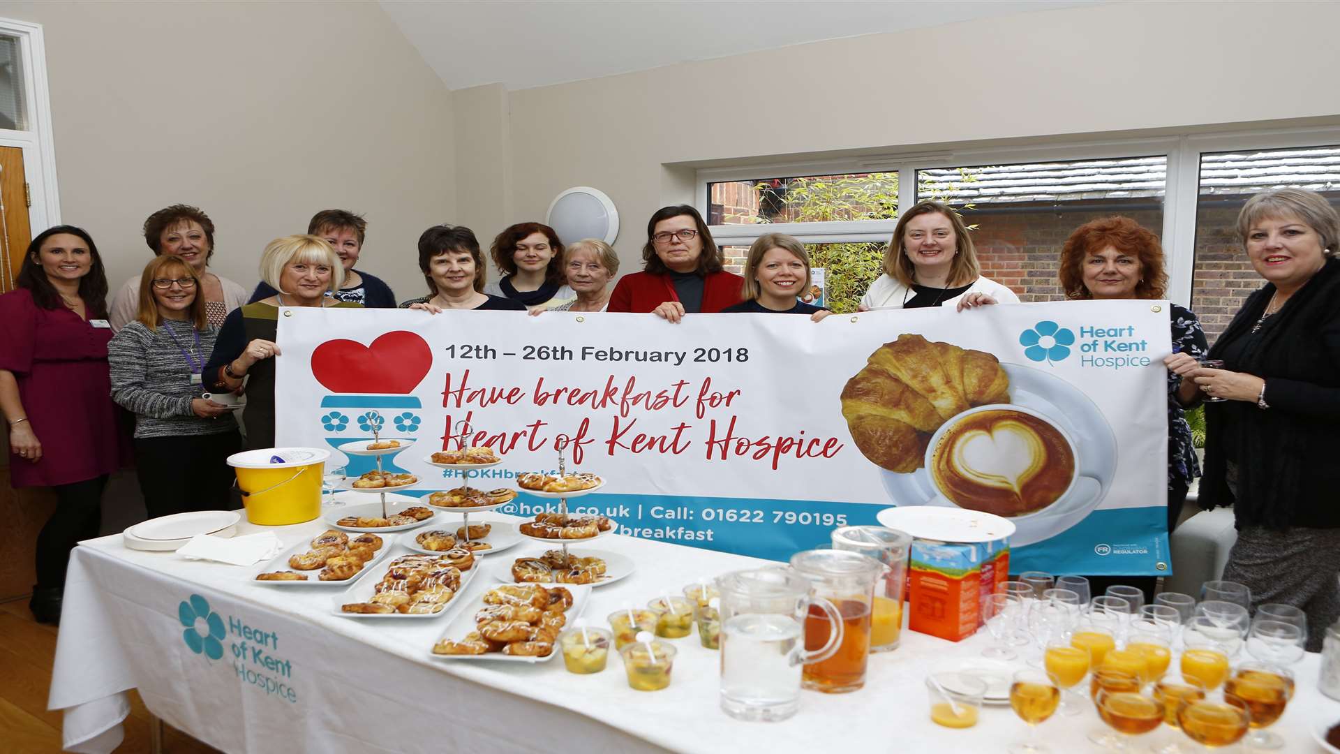 Heart of Kent Hospice launched its breakfast initiative on Monday.