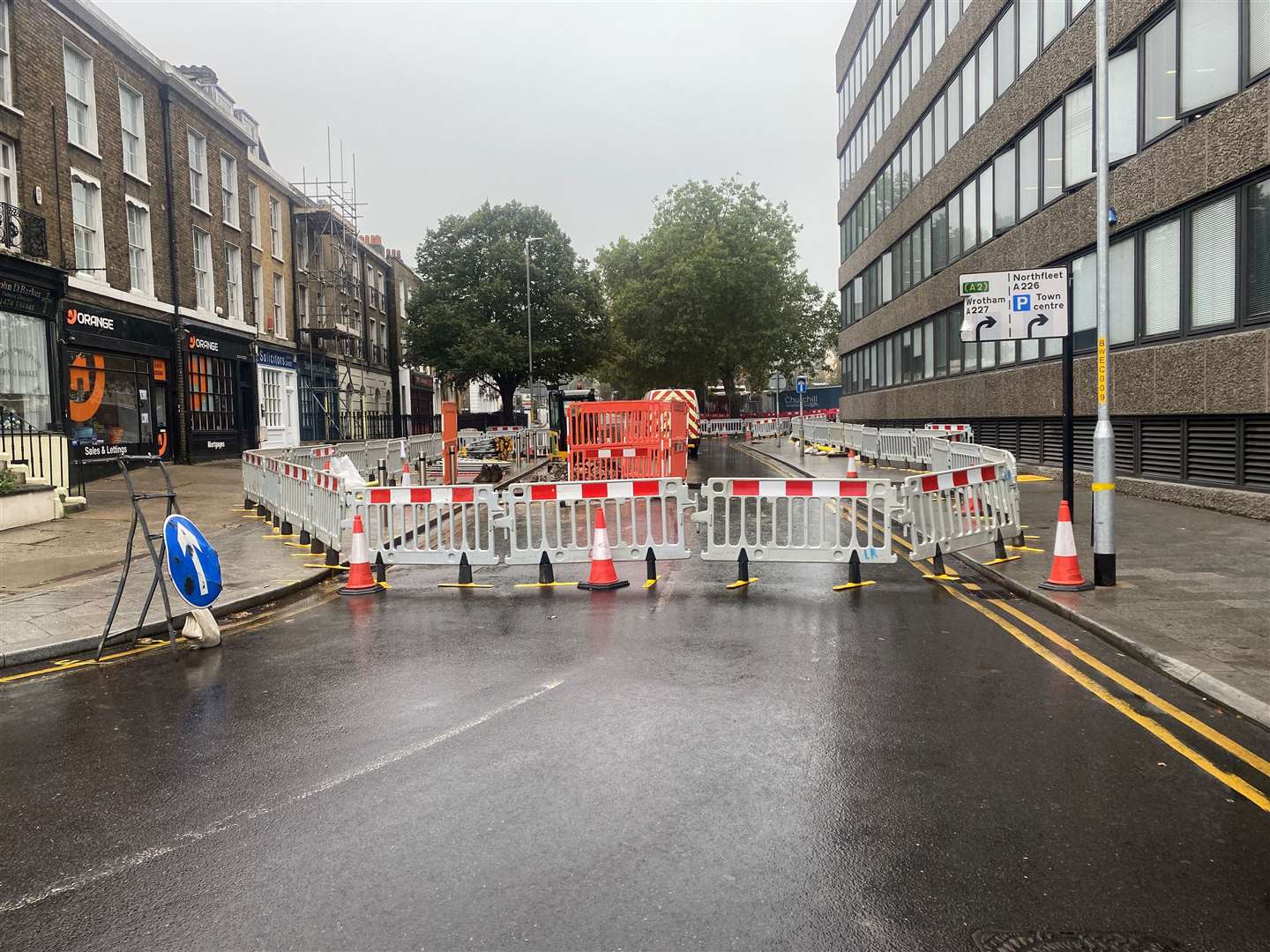 It is closed for emergency gas repairs. Picture: Gravesham council